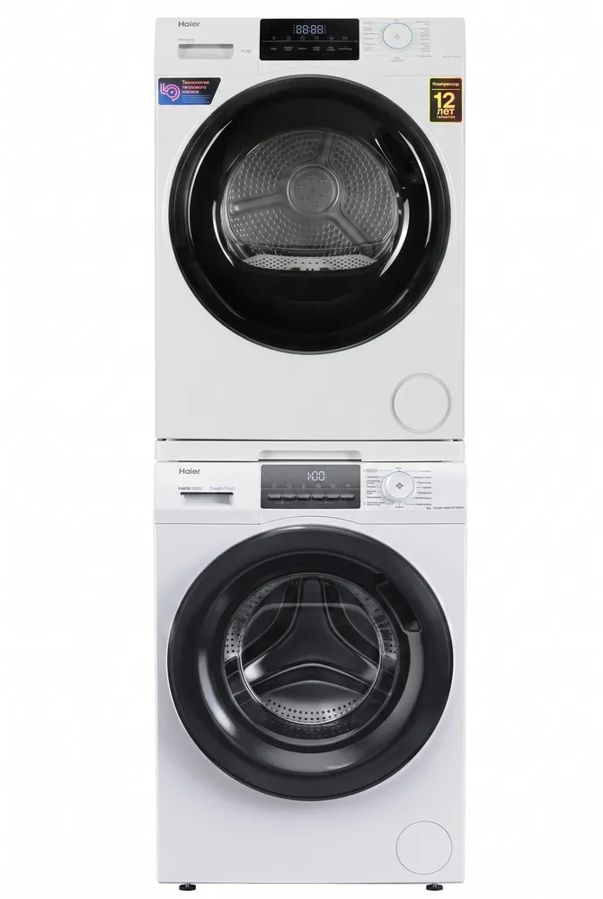 Haier Колонна из стиральной и сушильной машин Haier, бытовая техника